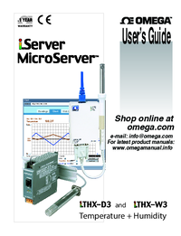 Thumbnail of document Manual - ITHX-D3 Temp. & RH Virtual Chart Recorder